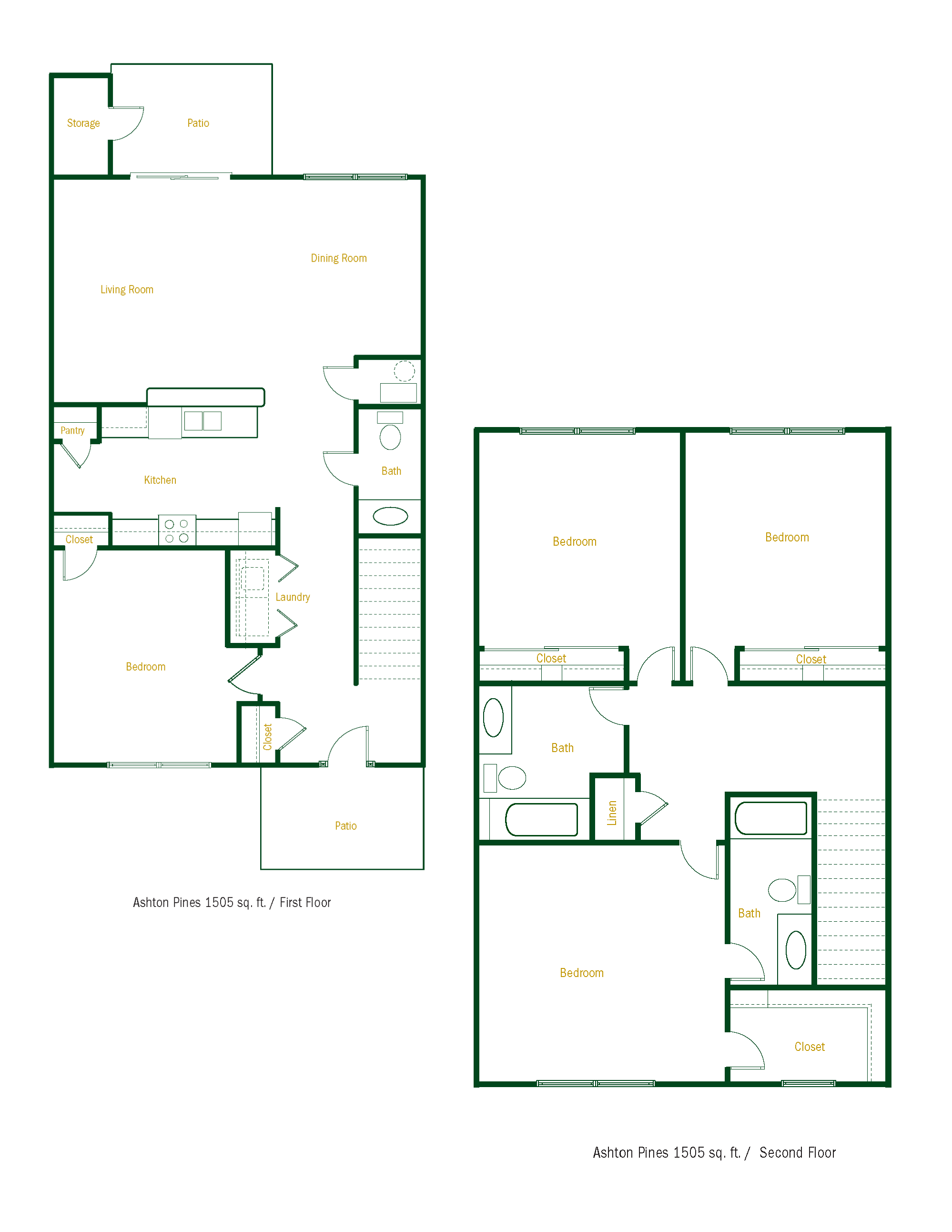 Spacious Four Bedroom Floor Plan